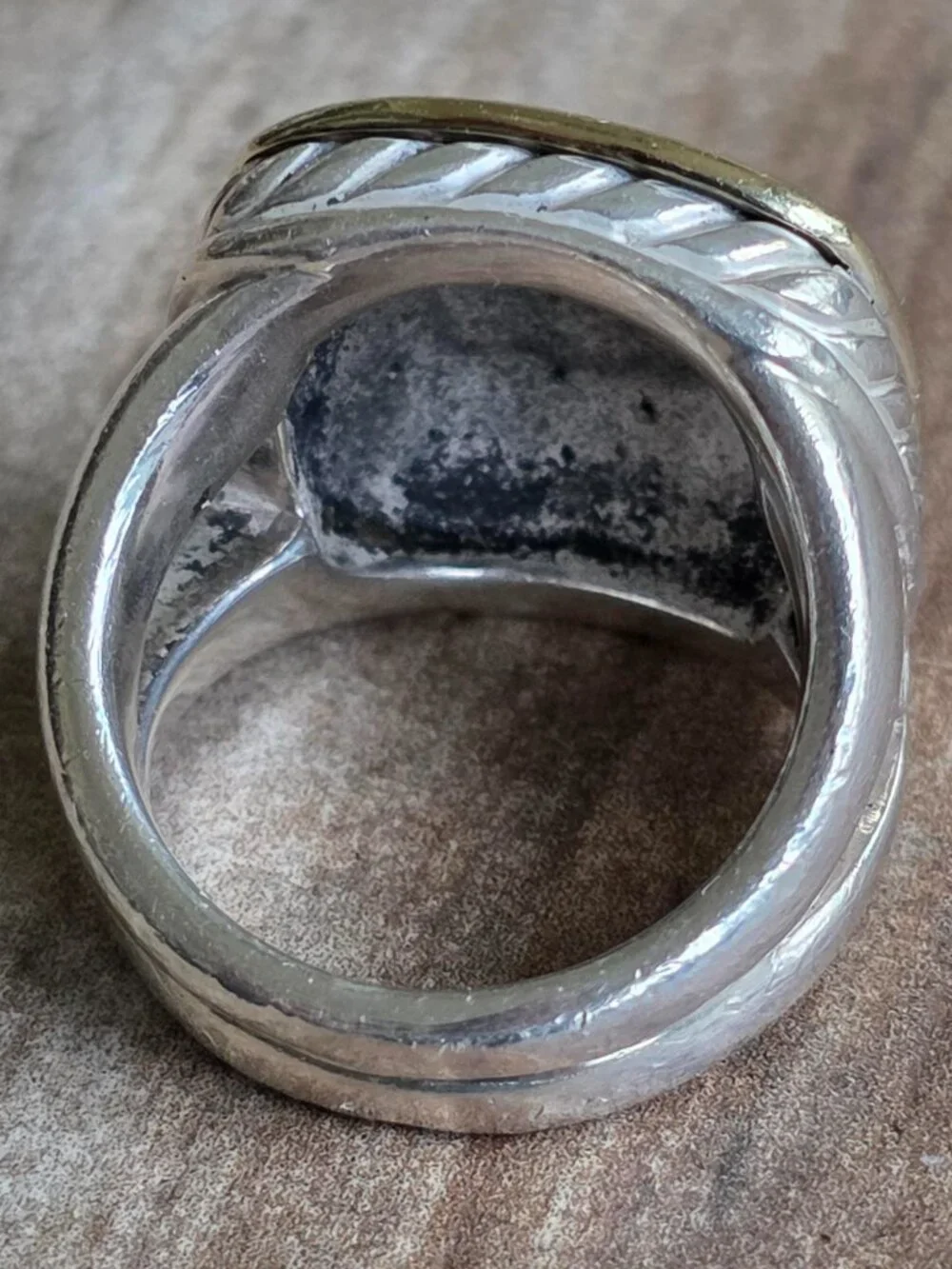 DAVID YURMAN THROUGHBRED 18kt / S/S Ring Sz. 7